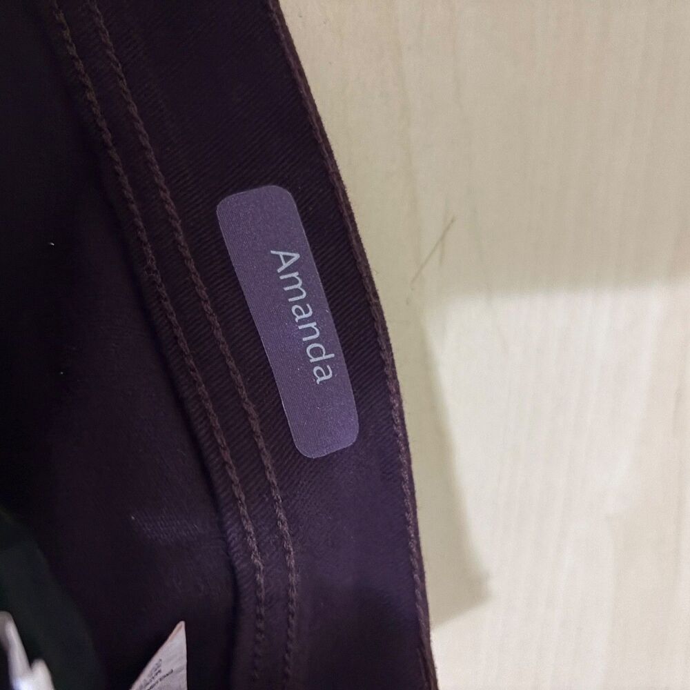 Glorida Vanderbilt Amanda Pants Women's 14 Purple Tapered Casual Solid - Picture 8 of 11